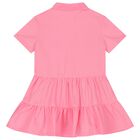 Girls Pink Sequin Bird Dress, 1, hi-res