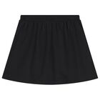 Girls Black Teddy Bear Logo Skirt, 3, hi-res