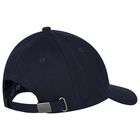 Boys Navy Blue Logo Cap, 1, hi-res