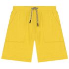 Boys Yellow Shorts, 1, hi-res