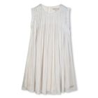 Girls Ivory Logo Pleated Dress, 1, hi-res