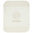 Ivory & Gold Logo Babygrow Set, 1, hi-res