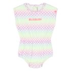 Younger Girls Multi-Coloured Checkered Playsuit, 1, hi-res