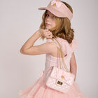 Girls Pink Bow Handbag, 5, hi-res