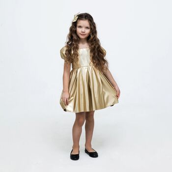 Girls Gold Dress