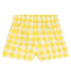 Girls Yellow & White Shorts Set, 1, hi-res