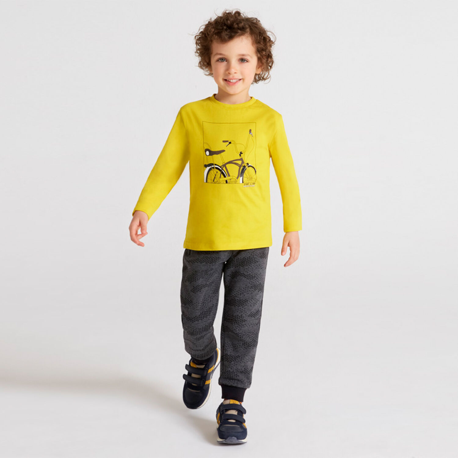 Boys Black Printed Joggers, 1, hi-res image number null