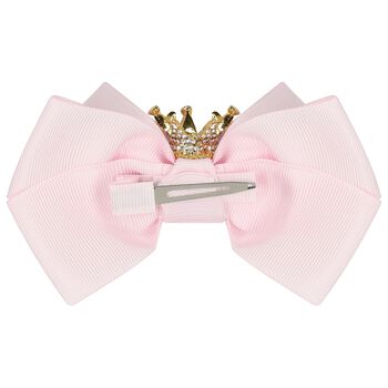 Girls Pink Bow Hairclip