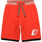 Boys Black Logo Shorts, 3, hi-res