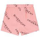 Girls Pink Logo Shorts Set, 1, hi-res