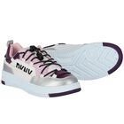 Girls Multi-Coloured Logo Trainers, 1, hi-res