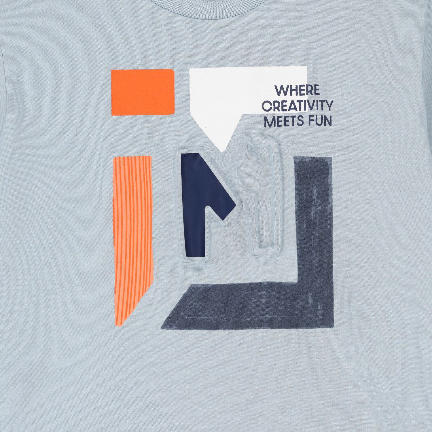 Boys Blue Embossed T-Shirt, 1, hi-res image number null