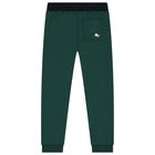 Boys White, Green & Navy Blue 3 Piece Tracksuit, 1, hi-res