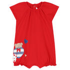 Baby Girls White & Red Rompers (3 Pack), 1, hi-res
