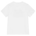 Boys White Logo T-Shirt, 1, hi-res