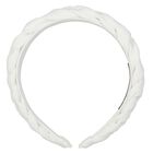 Girls White Plaited Headband, 1, hi-res