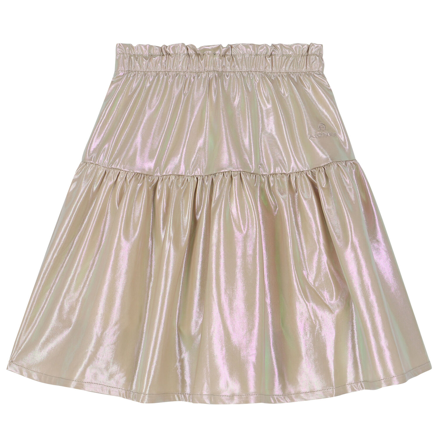 Girls Gold Logo Skirt, 1, hi-res