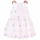 Girls Pink Floral Dress, 1, hi-res