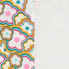 Girls White Floral Playsuit, 1, hi-res