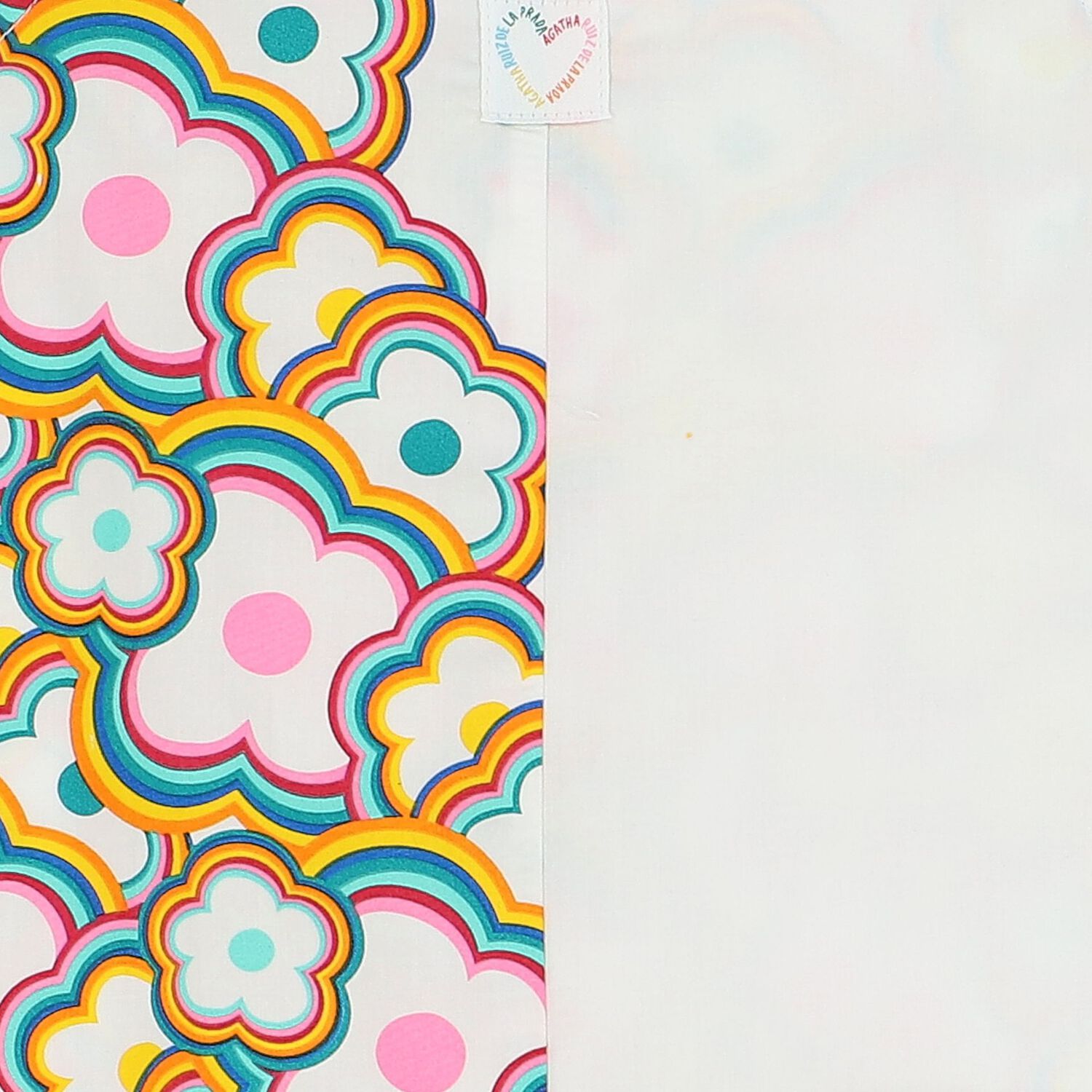 Girls White Floral Playsuit, 1, hi-res image number null