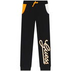 Boys Black Logo Joggers, 1, hi-res