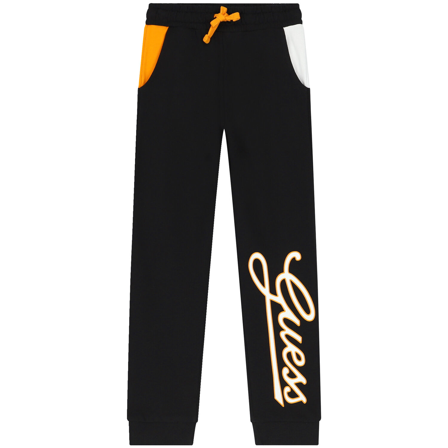 Boys Black Logo Joggers, 1, hi-res