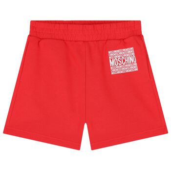 Boys Red Logo Shorts