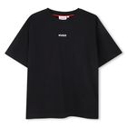 Boys Black Logo T-Shirt, 1, hi-res