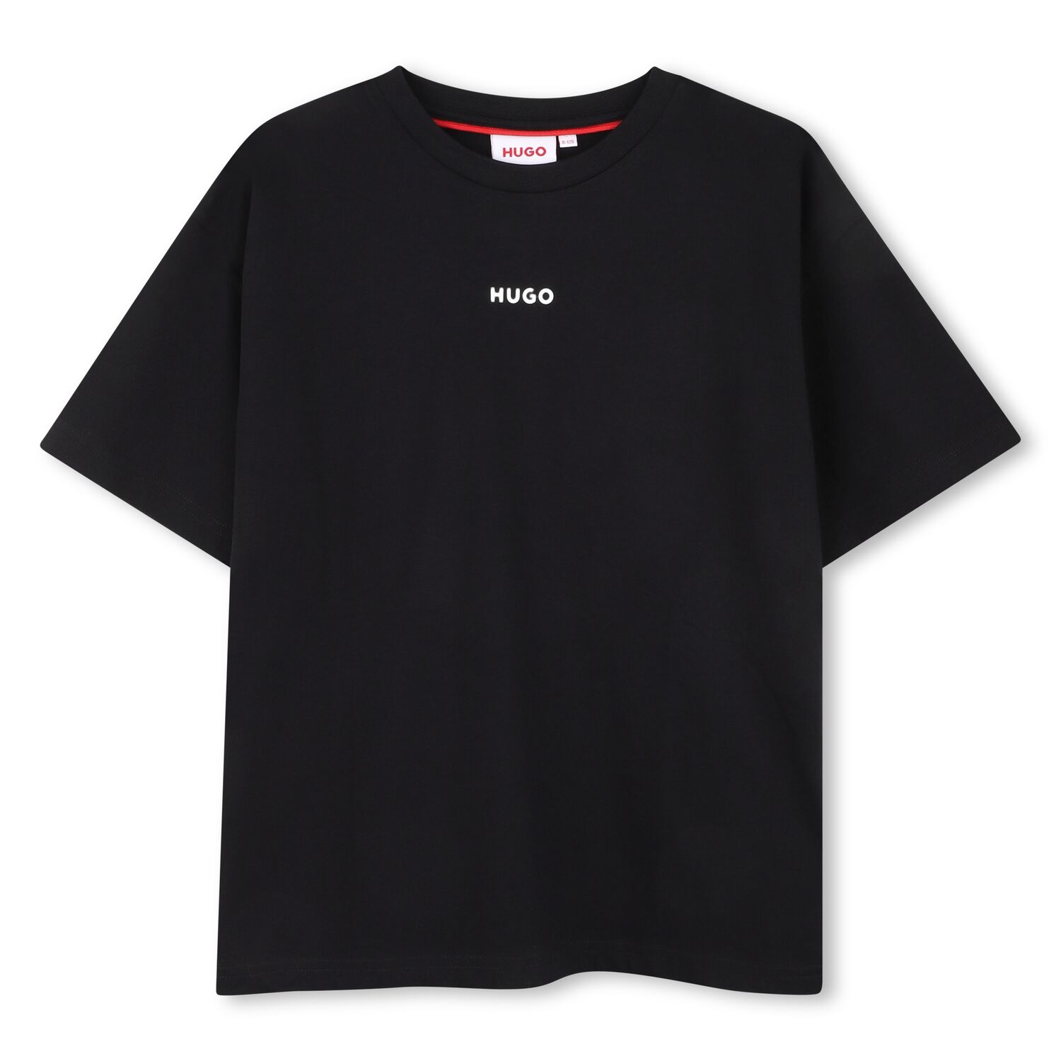 Boys Black Logo T-Shirt, 1, hi-res
