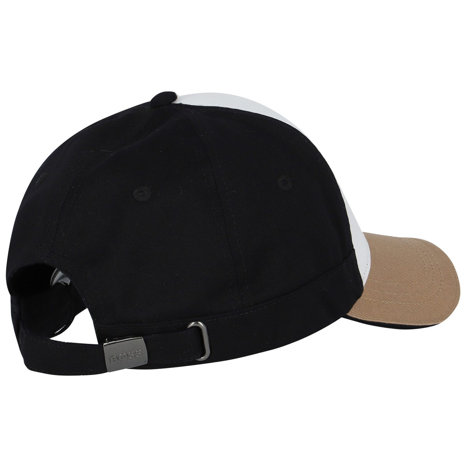 Boys Black, White & Beige Logo Cap, 1, hi-res