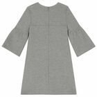 Girls Grey Jersey Dress, 1, hi-res