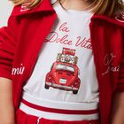 Girls White Vintage Car T-Shirt, 1, hi-res