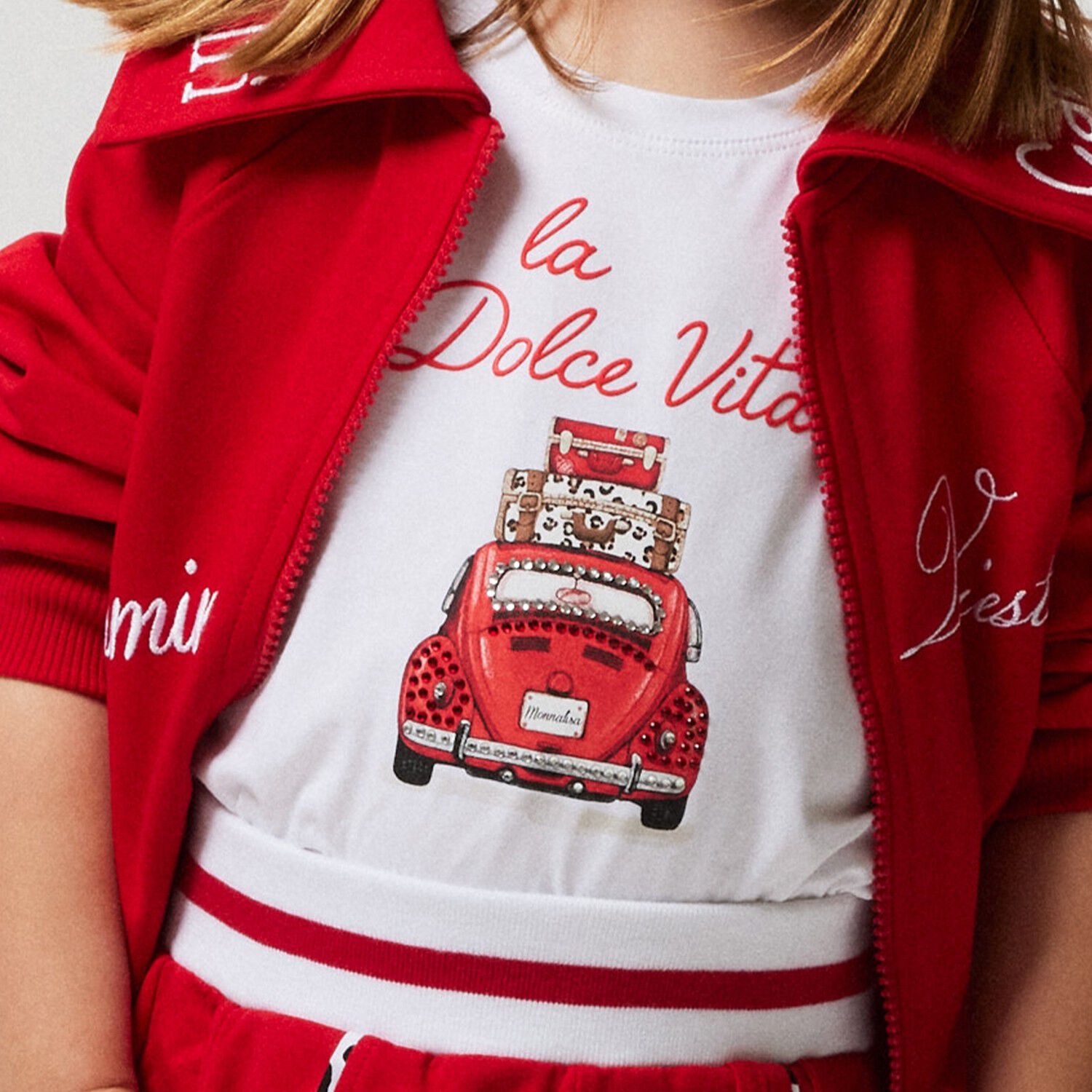 Girls White Vintage Car T-Shirt, 1, hi-res image number null