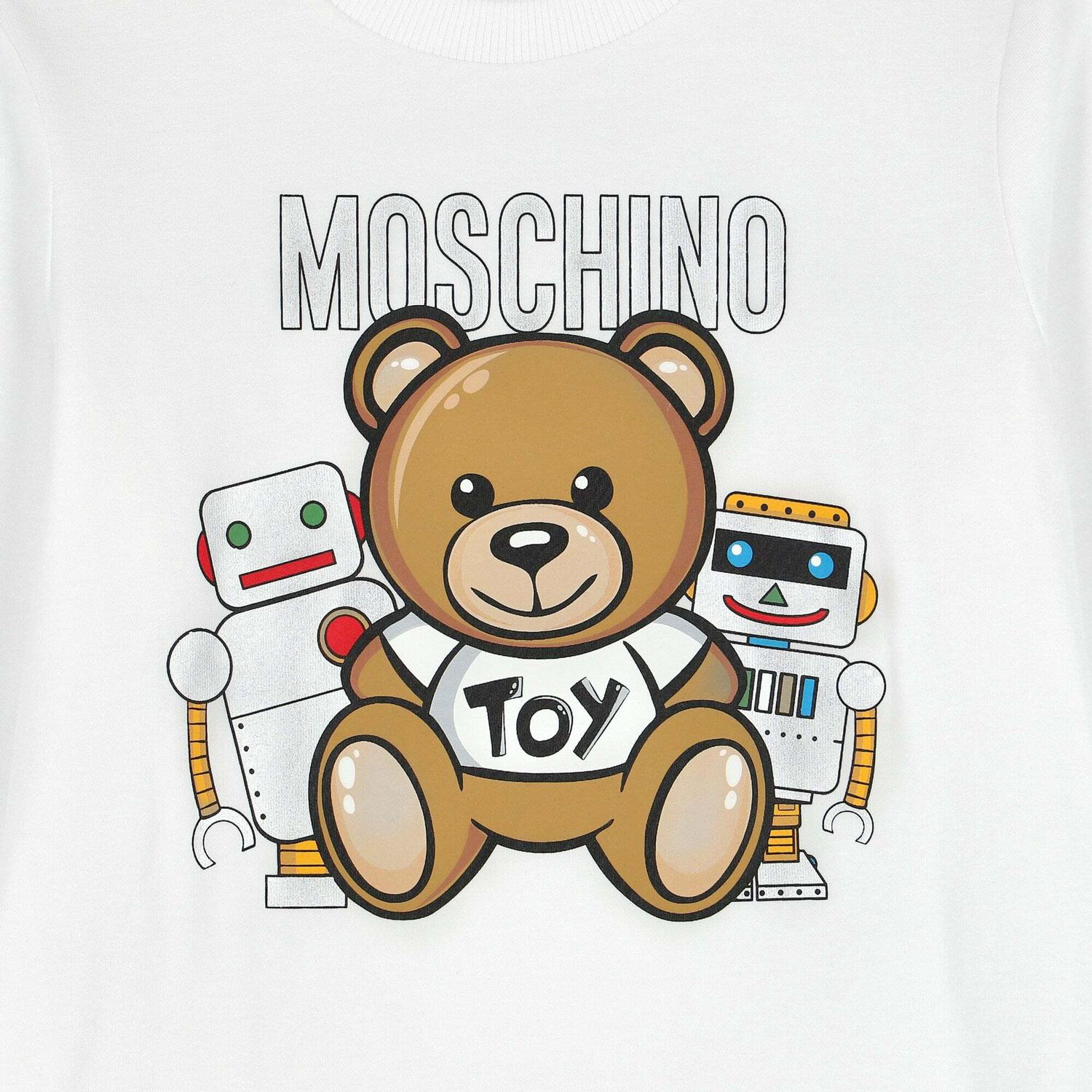 White Logo Long Sleeve Top, 1, hi-res