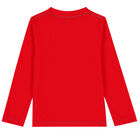 Boys Red Logo Top, 2, hi-res