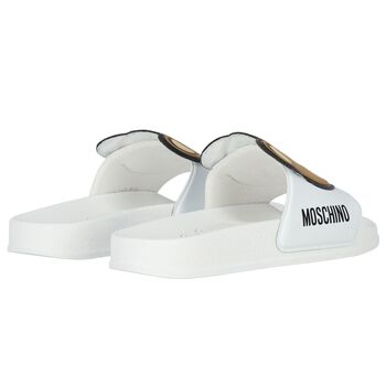 White Teddy Bear Logo Sliders