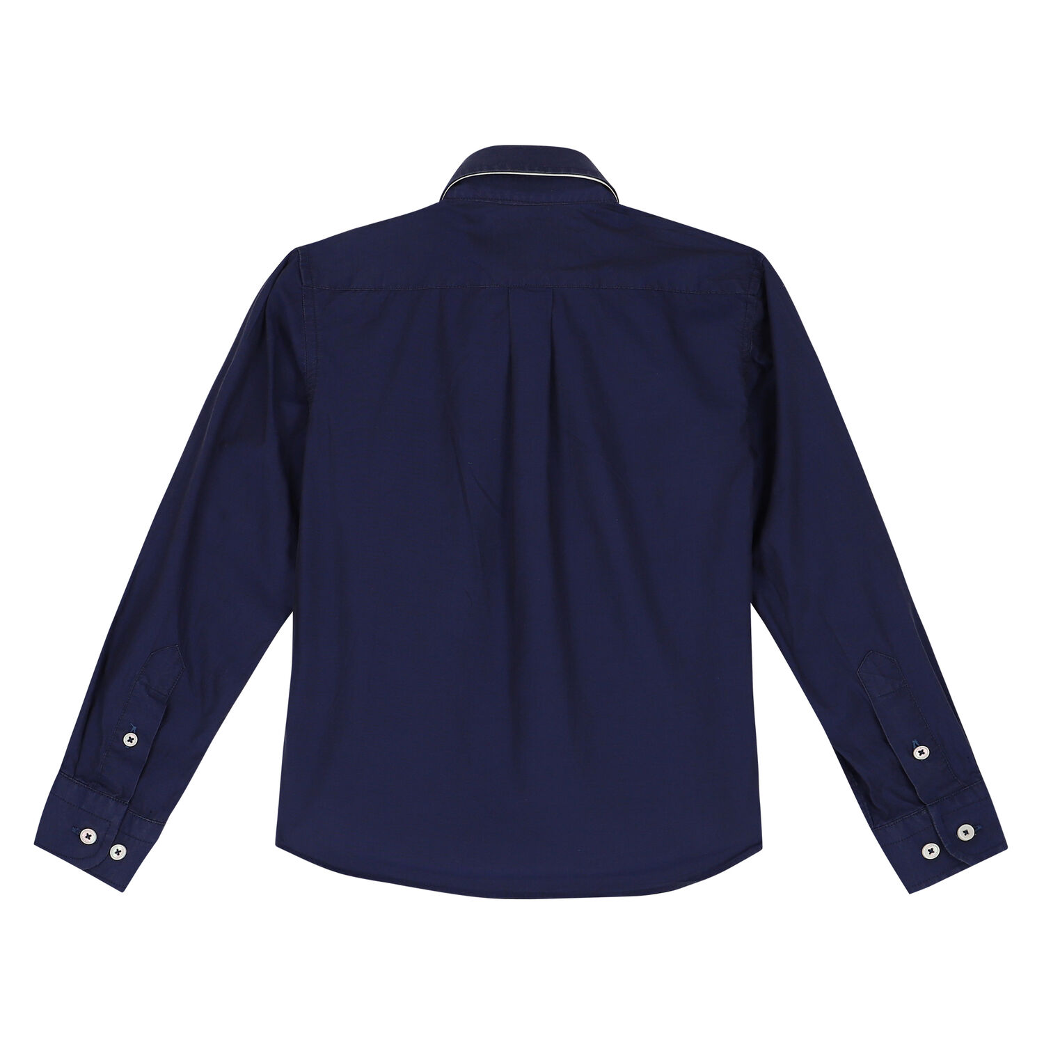 Boys Blue & White Logo Shirt, 1, hi-res