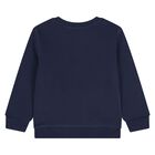 Baby Boys Navy Blue Logo Tracksuit, 1, hi-res