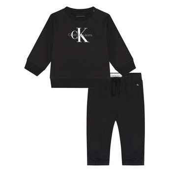 Black Logo Younger Tracksuit