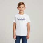 Boys White Logo T-Shirt, 4, hi-res