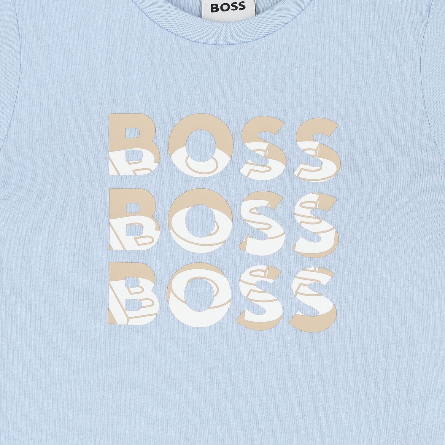 Younger Boys Blue Logo T-Shirt, 3, hi-res