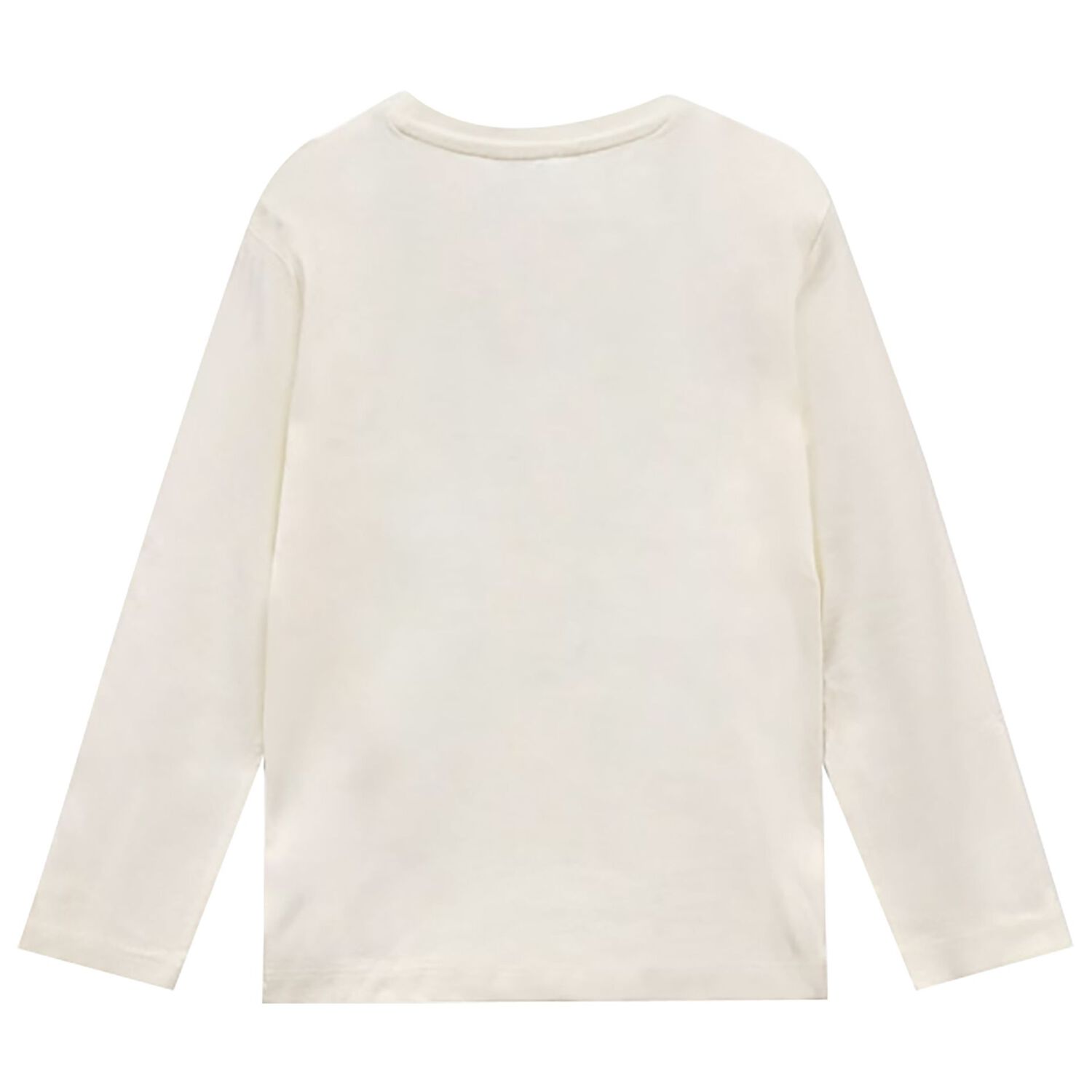 Boys Ivory Logo Long Sleeve Top, 1, hi-res