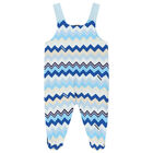 Blue & White Zigzag Bodysuit Set, 1, hi-res