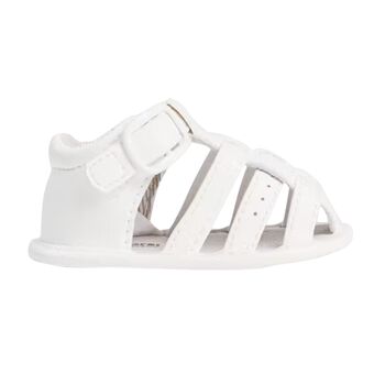 Baby Boys White Sandals