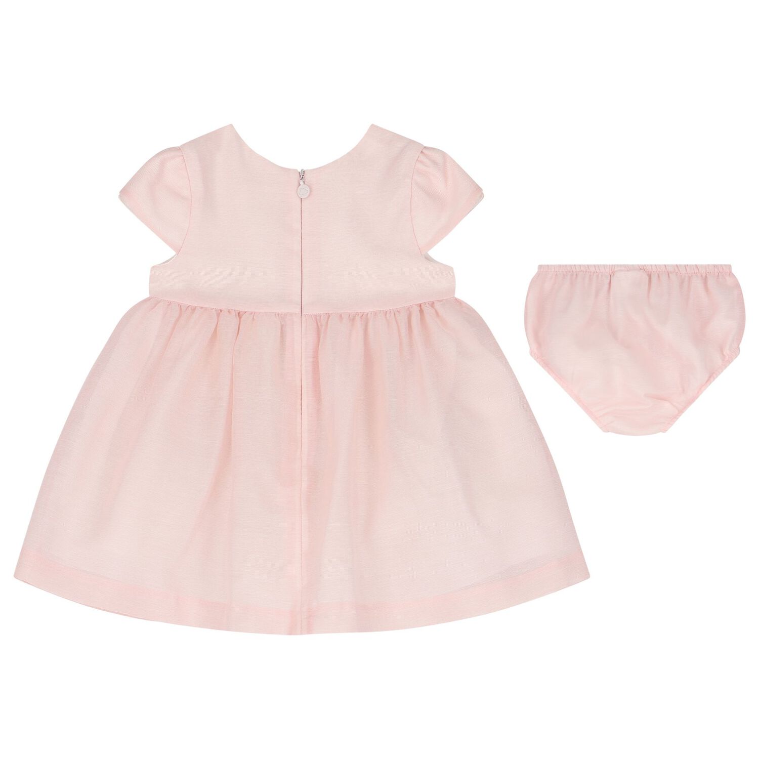 Baby Girls Pink Bow Dress Set, 1, hi-res image number null