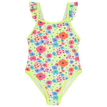 Girls Multi-Coloured Floral Swimsuit 