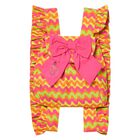 Girls Pink, Orange & Yellow Ruffle Backpack, 1, hi-res