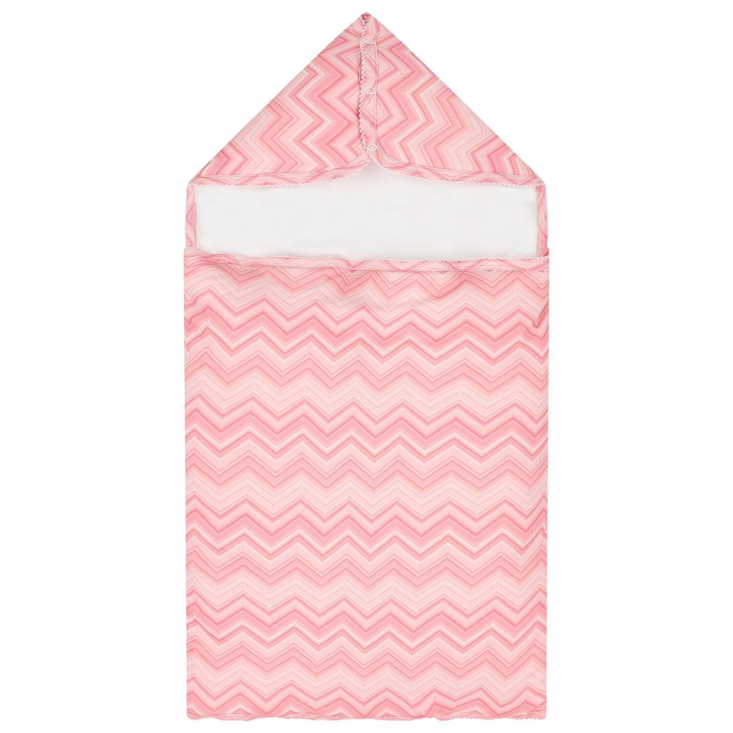 Baby Girls Pink Poudra Zig Zag Baby Nest, 1, hi-res