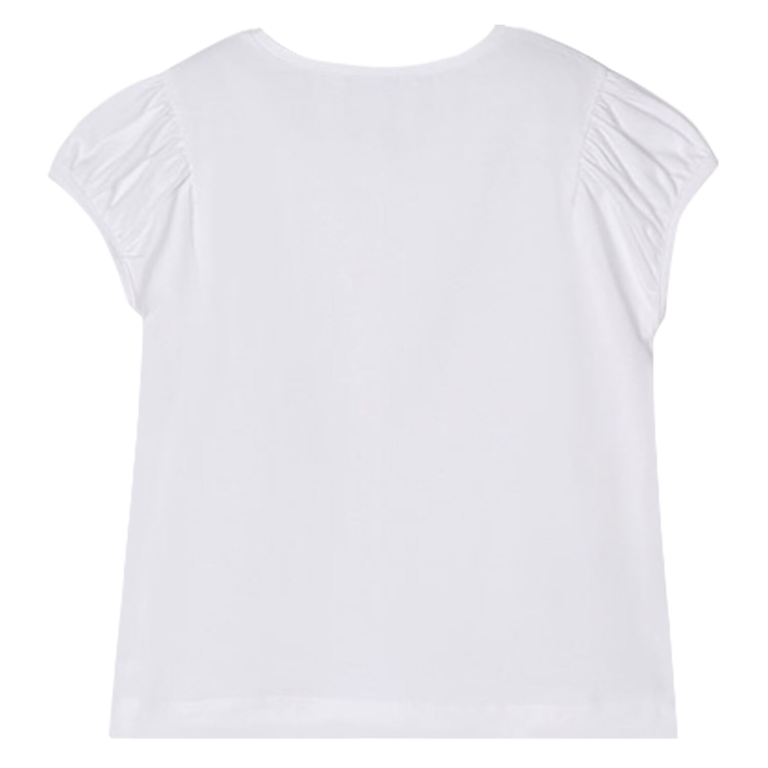 Girls White Graphic T-Shirt, 3, hi-res image number null