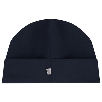 Baby Boys Navy Blue Logo Hat